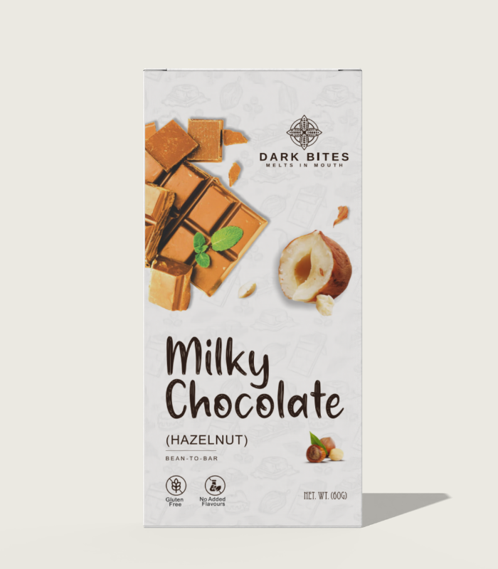 Milky Chocolate with Hazelnut – Creamy Bean-to-Bar Chocolate (65g)